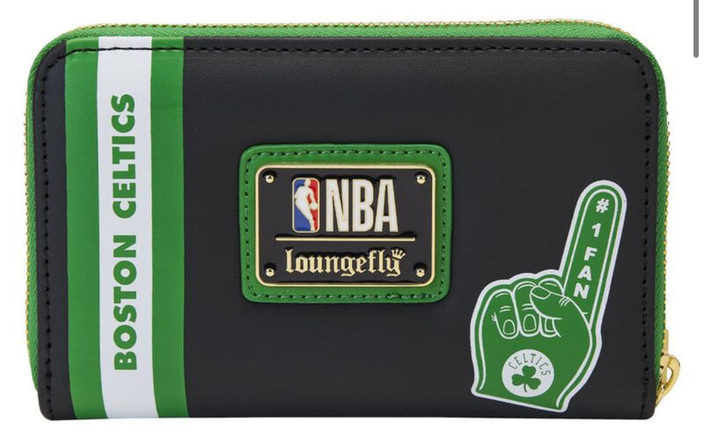 Loungefly NBA Boston Celtics Patch Icons Zip Around Wallet (ONLINE ORDER ONLY)