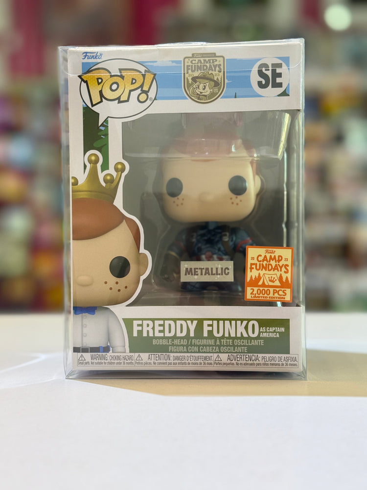 Funko POP! Camp Fundays: Freddy Funko as Captain America (ONLINE ORDER ONLY)