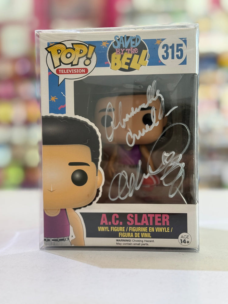 Funko POP! Television: Saved by the Bell - A.C. Slater SIGNED by Mario Lopez (ONLINE ORDER ONLY)