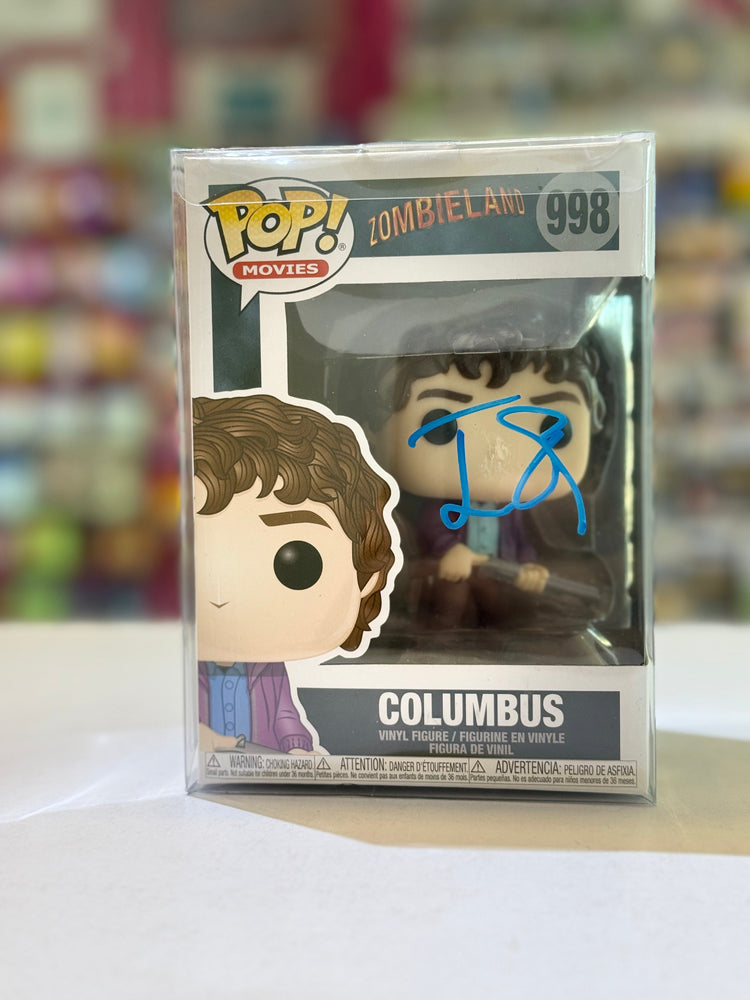 Funko POP! Movies: Zombieland - Columbus 998 SIGNED by Jesse Eisenberg (ONLINE ORDER ONLY)