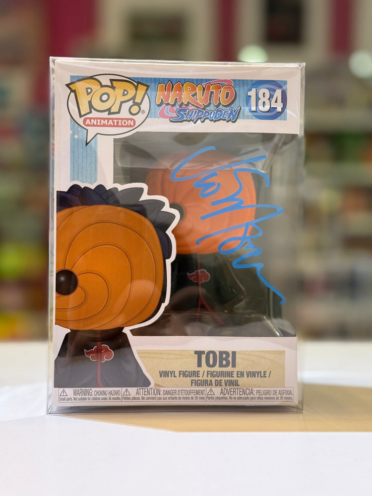 Funko POP! Animation: Naruto Shippuden- Tobi 184 SIGNED BY: Vic Mignogna (ONLINE ORDER ONLY)
