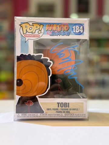 Funko POP! Animation: Naruto Shippuden- Tobi 184 SIGNED BY: Vic Mignogna (ONLINE ORDER ONLY)