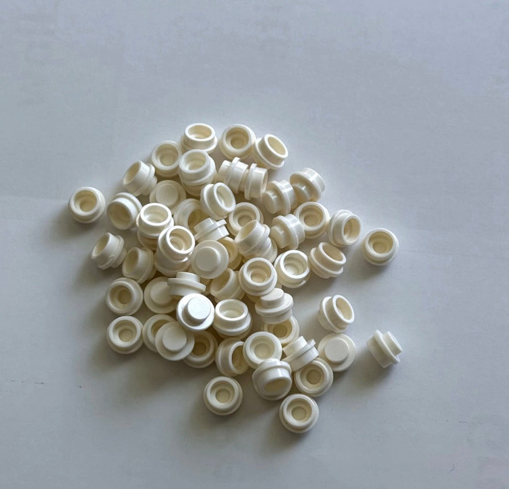 White 4073 1x1 Round Plate Brick – Choose Quantity – LEGO® Compatible Bulk Lot (ONLINE ORDER ONLY)