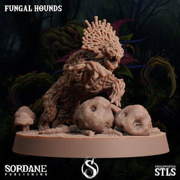 3D Printed Sordane Publishing Fungal Hound 28 32mm D&D (Online Only)