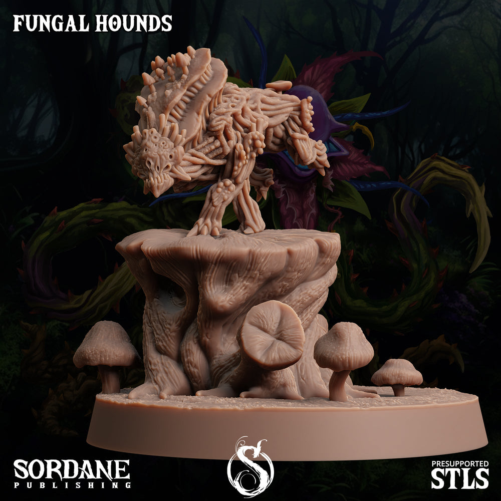 3D Printed Sordane Publishing Fungal Hound 28 32mm D&D (Online Only)
