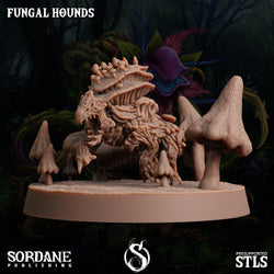 3D Printed Sordane Publishing Fungal Hound 28 32mm D&D (Online Only)