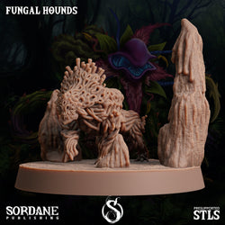 3D Printed Sordane Publishing Fungal Hound 28 32mm D&D (Online Only)