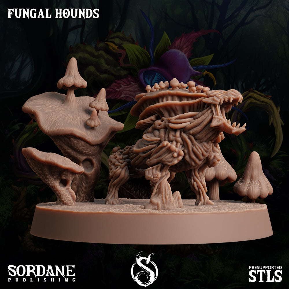 3D Printed Sordane Publishing Fungal Hound 28 32mm D&D (Online Only)