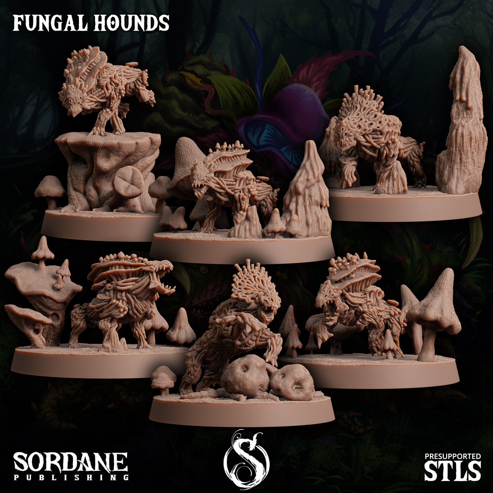 3D Printed Sordane Publishing Fungal Hound 28 32mm D&D (Online Only)