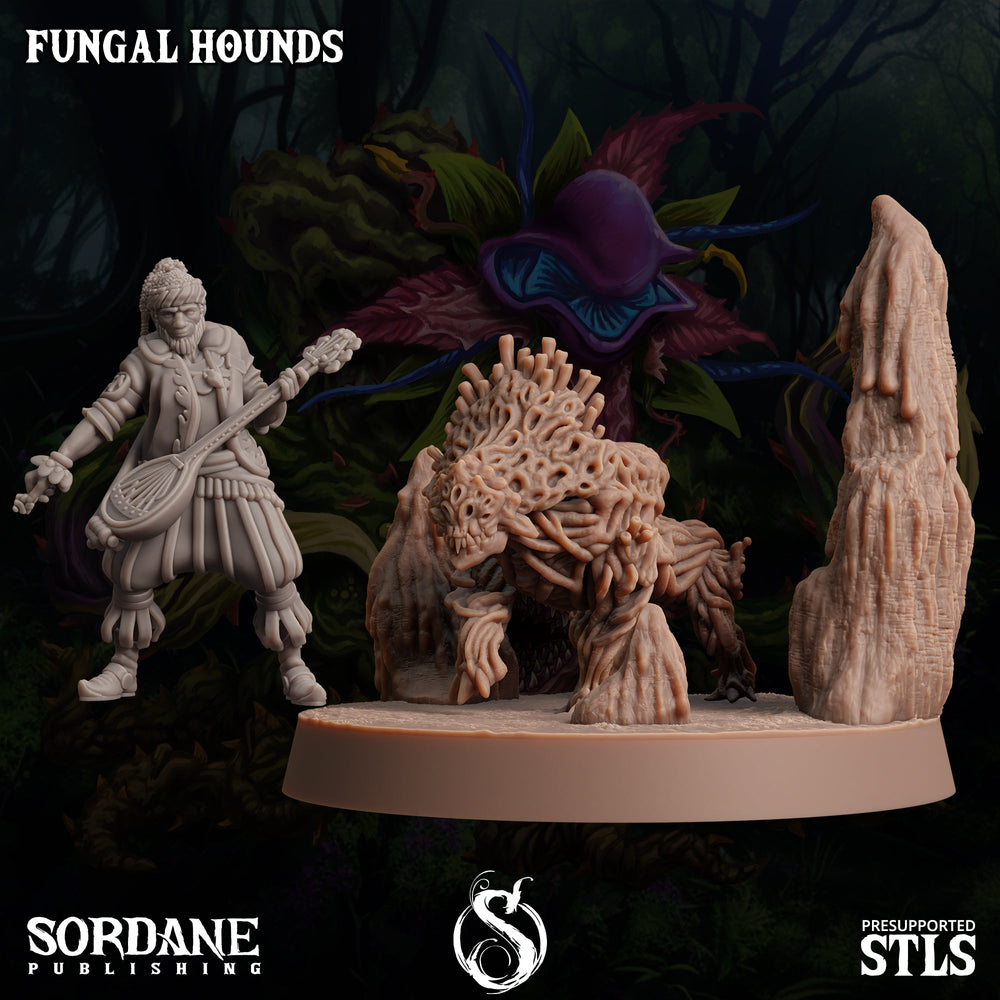 3D Printed Sordane Publishing Fungal Hound 28 32mm D&D (Online Only)