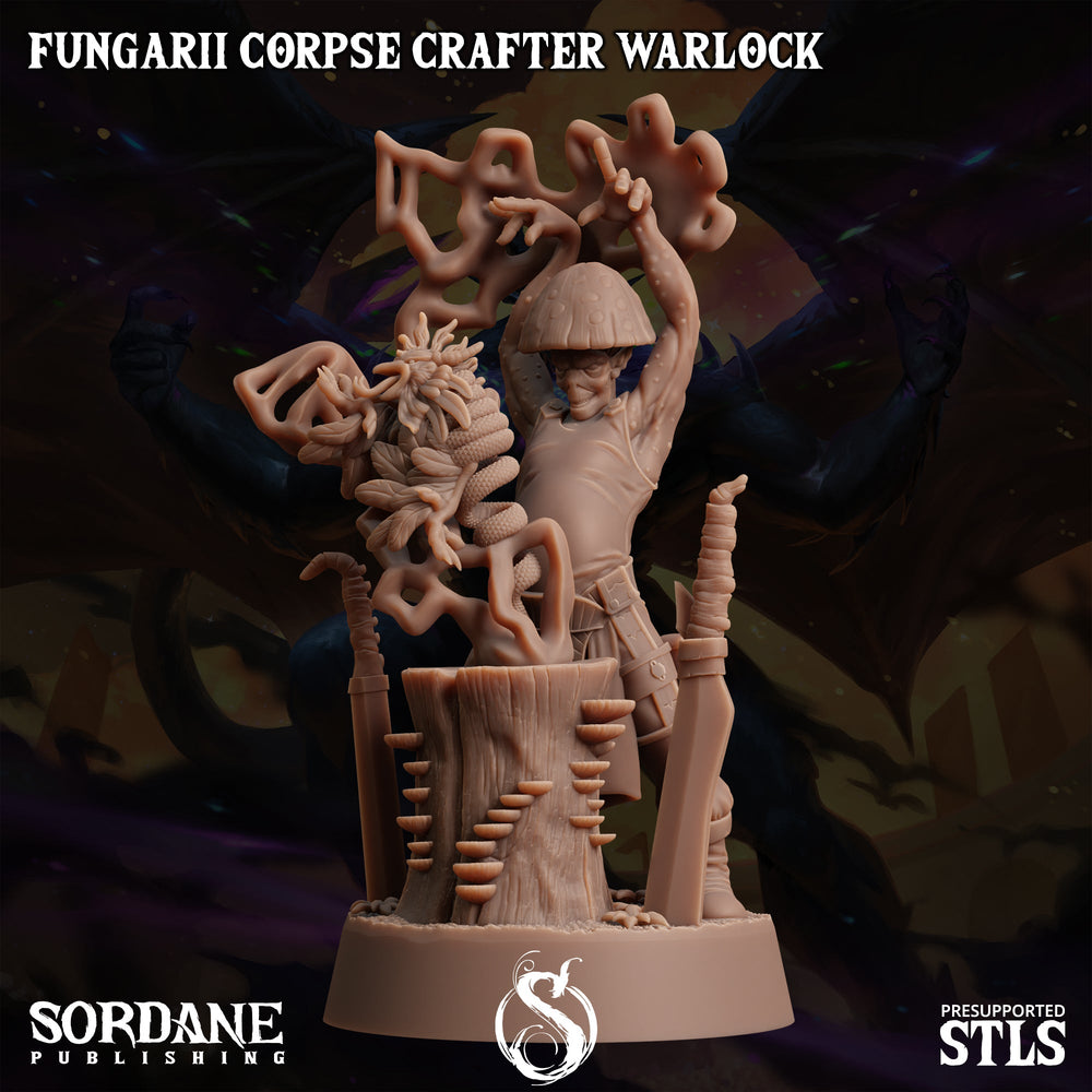 3D Printed Sordane Publishing Fungarii Corpse Crafter Warlock Monster Mayhem II 28 32mm D&D (Online Only)