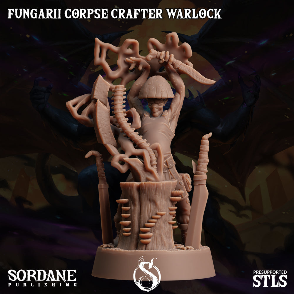 3D Printed Sordane Publishing Fungarii Corpse Crafter Warlock Monster Mayhem II 28 32mm D&D (Online Only)
