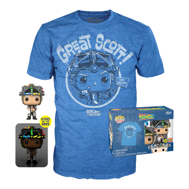 [PRE-ORDER] Funko POP! Tee: Back to the Future - Doc with Helmet Boxed Tee (ONLINE ORDER ONLY)