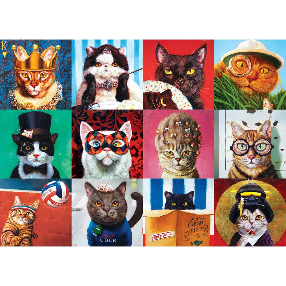 Funny Cats 1000 Piece Jigsaw Puzzle Eurographics (ONLINE ORDER ONLY)