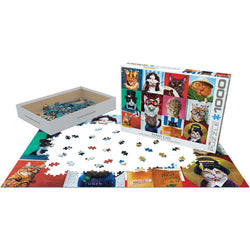 Funny Cats 1000 Piece Jigsaw Puzzle Eurographics (ONLINE ORDER ONLY)