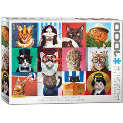 Funny Cats 1000 Piece Jigsaw Puzzle Eurographics (ONLINE ORDER ONLY)