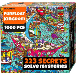 Furfloat Kingdom "Seek & See" 1000 Piece Jigsaw Puzzle Quokka