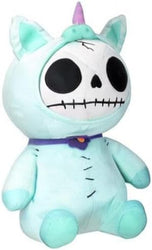 Furrybones Teal Unicorn Unie Wearing Purple Daisy Collar Plush Doll (Online Order Only)