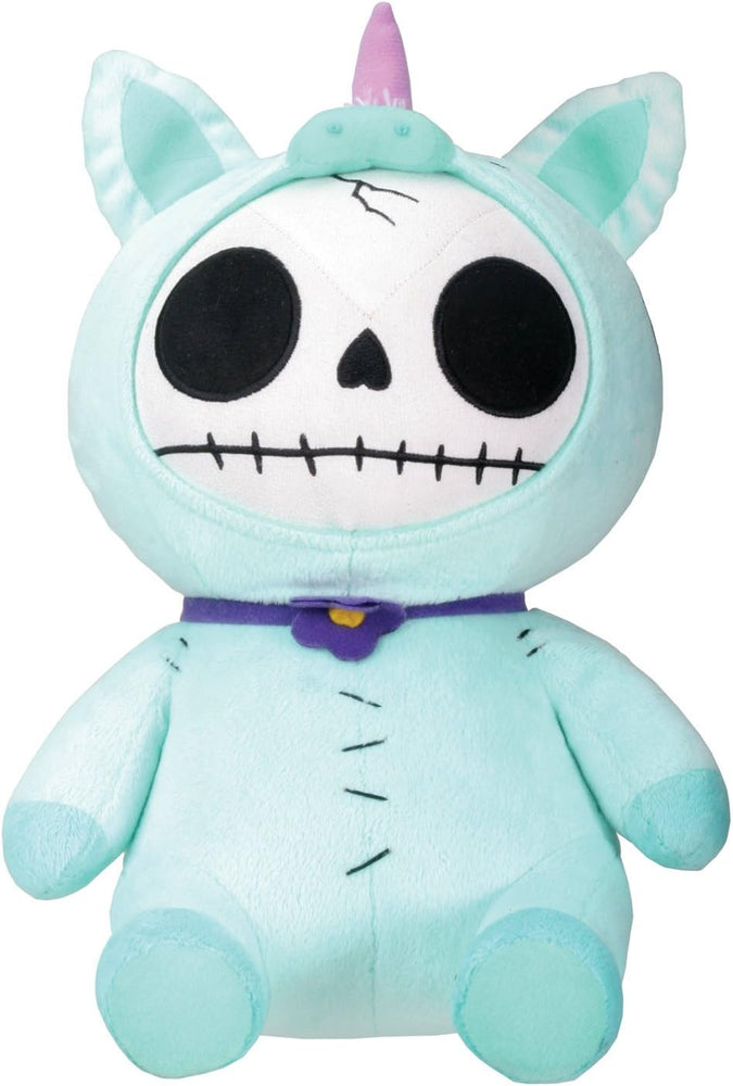Furrybones Teal Unicorn Unie Wearing Purple Daisy Collar Plush Doll (Online Order Only)