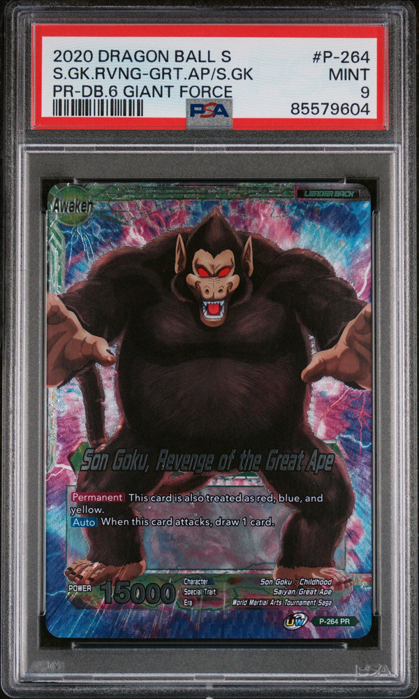 2020 DRAGON BALL SUPER S.GK.RVNG-GRT.AP/S.GK #P-264 - PSA 9 (Online Order Only)