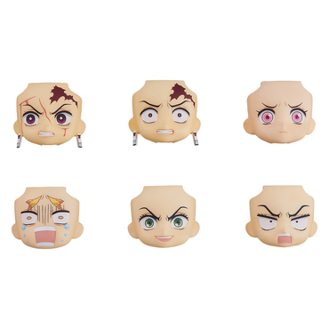 Nendoroid More: Demon Slayer: Kimetsu no Yaiba Face Swap 01 - Box Set of 6 (ONLINE ORDER ONLY)
