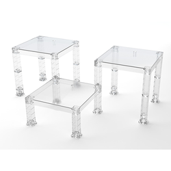 Good Smile Company: The Simple Stand: Build-On Type (Translucent) x3 (ONLINE ORDER ONLY)