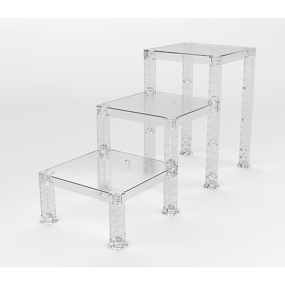 Good Smile Company: The Simple Stand: Build-On Type (Translucent) x3 (ONLINE ORDER ONLY)