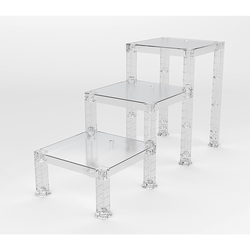 Good Smile Company: The Simple Stand: Build-On Type (Translucent) x3 (ONLINE ORDER ONLY)