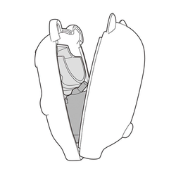 Nendoroid More: Kigurumi Face Parts Case (Orca Whale) (ONLINE ORDER ONLY)