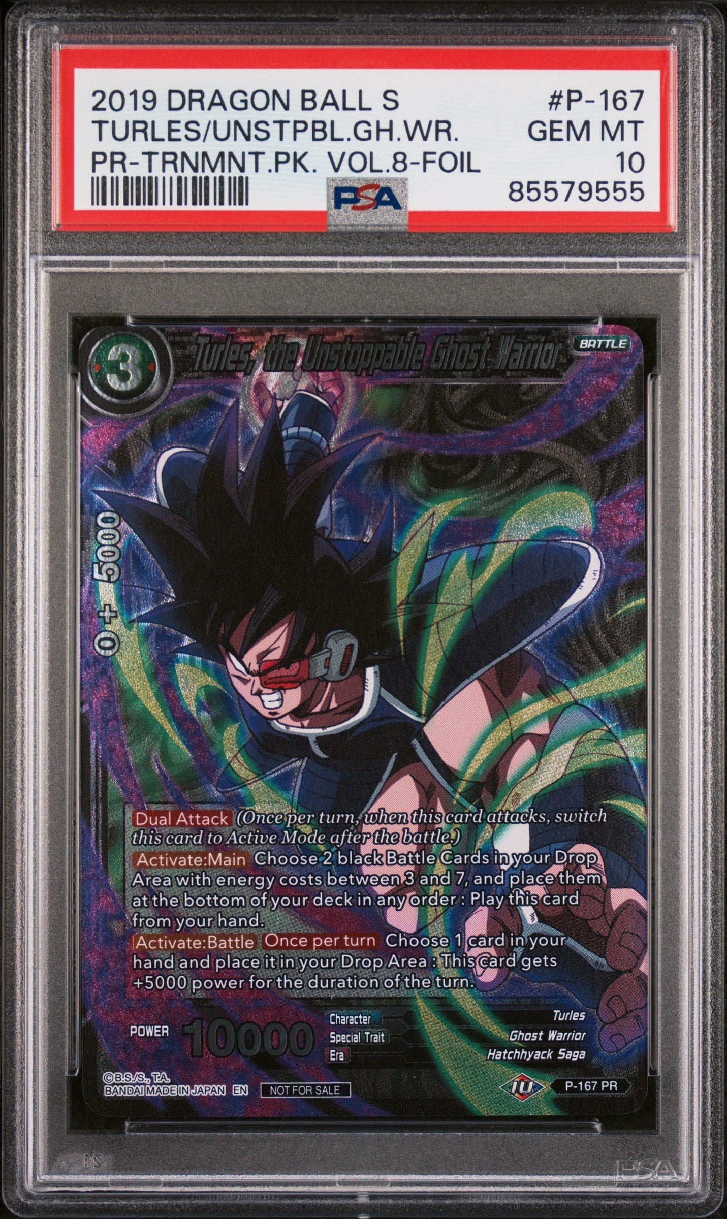 2019 DRAGON BALL SUPER TURLES/UNSTPBL.GH.WR. #P-167 - PSA 10 (Online Order Only)