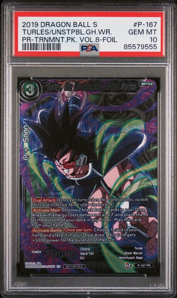 2019 DRAGON BALL SUPER TURLES/UNSTPBL.GH.WR. #P-167 - PSA 10 (Online Order Only)