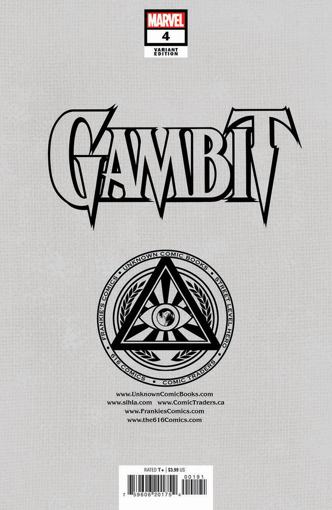 Gambit #4 Unknown Comics Tony Daniel Exclusive Virgin Var (10/12/2022) (Online Order Only)