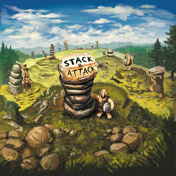 GASSTACKAT01 Stack And Attack Board Game Game Salute (ONLINE ORDER ONLY)