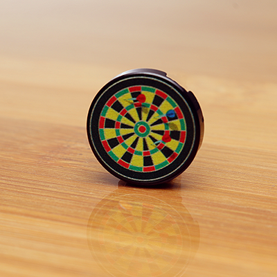 Dartboard w/ Darts - Custom Printed 2x2 Round Tile (Online Order Only)
