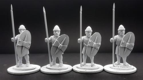 Gripping Beast Figures: The Punic Wars - Numidians - Numidian Spearmen Standing (4) (ONLINE ORDER ONLY)
