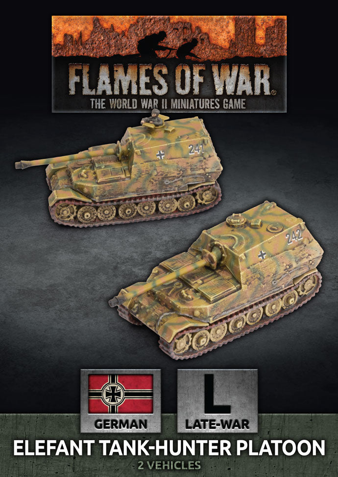 Flames of War: German Elefant Tank-Hunter Platoon (Late War) (ONLINE ORDER ONLY)