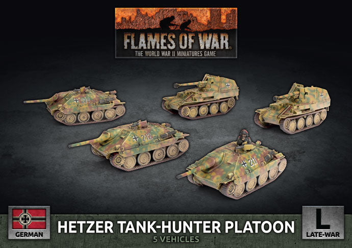 Flames of War: German Hetzer Tank-Hunter Platoon (Late War) (ONLINE ORDER ONLY)