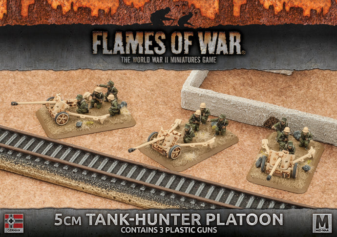 Flames of War: German 5cm Tank-Hunter Platoon (Mid War-Afrika Korps) (ONLINE ORDER ONLY)