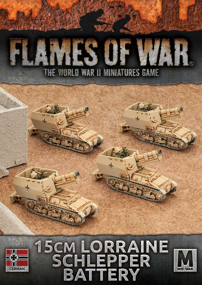 Flames of War: German 15cm Lorraine Schlepper Battery (Mid War) (ONLINE ORDER ONLY)