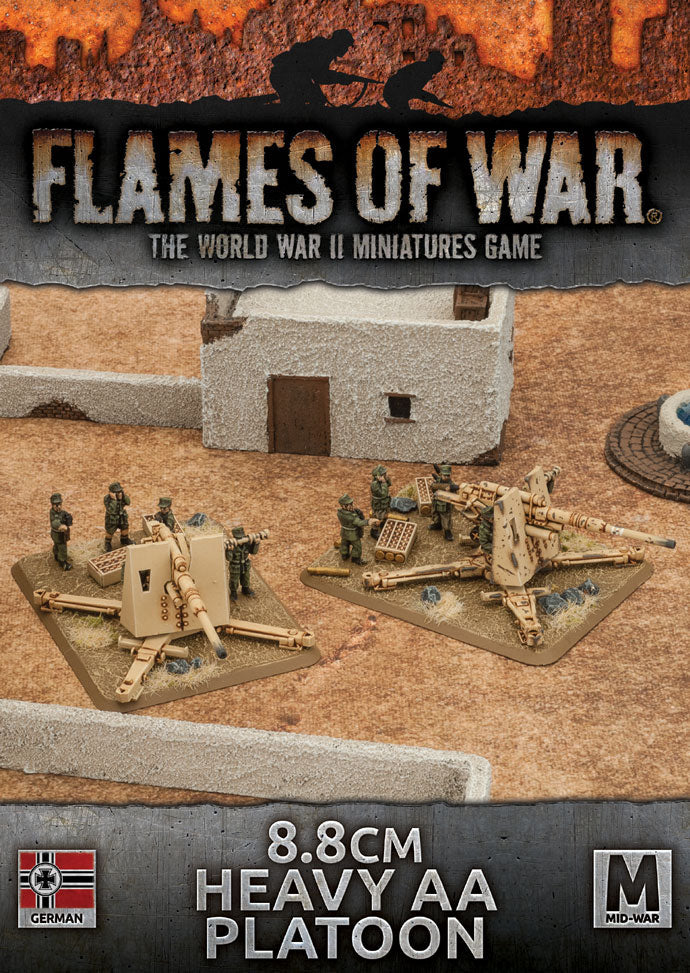 Flames of War: German 8.8cm Heavy AA Platoon (Mid War-Afrika Korps) (ONLINE ORDER ONLY)