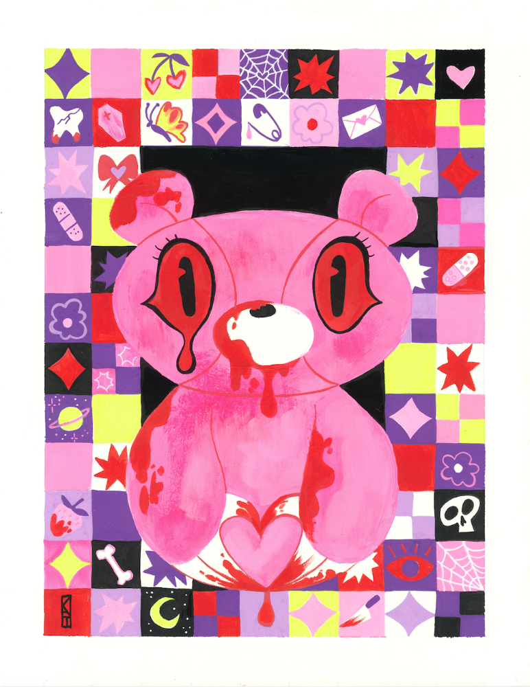 Kathryn Hudson - Gloomy Shock - Original Artwork -Gloomy Bear Exhibition (ONLINE ORDER ONLY)