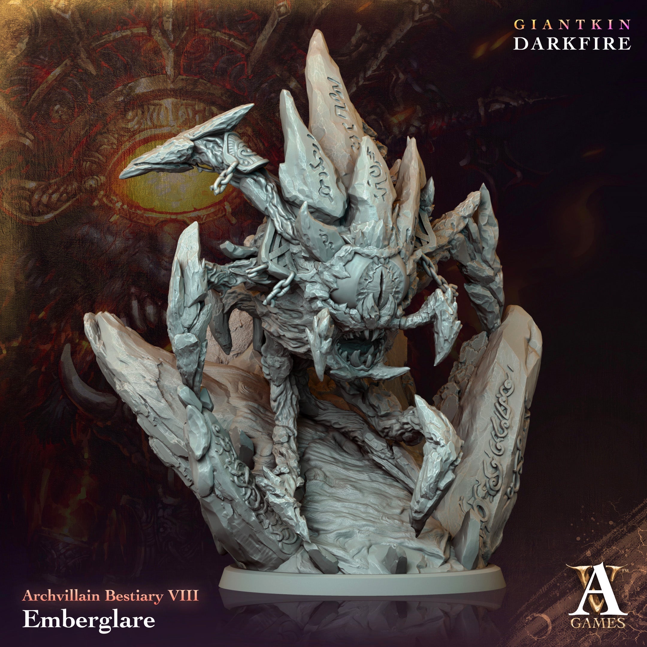 3D Printed Archvillain Games Emberglare Archvillain Bestiary Vol. VIII 28 32mm D&D (Online Only)