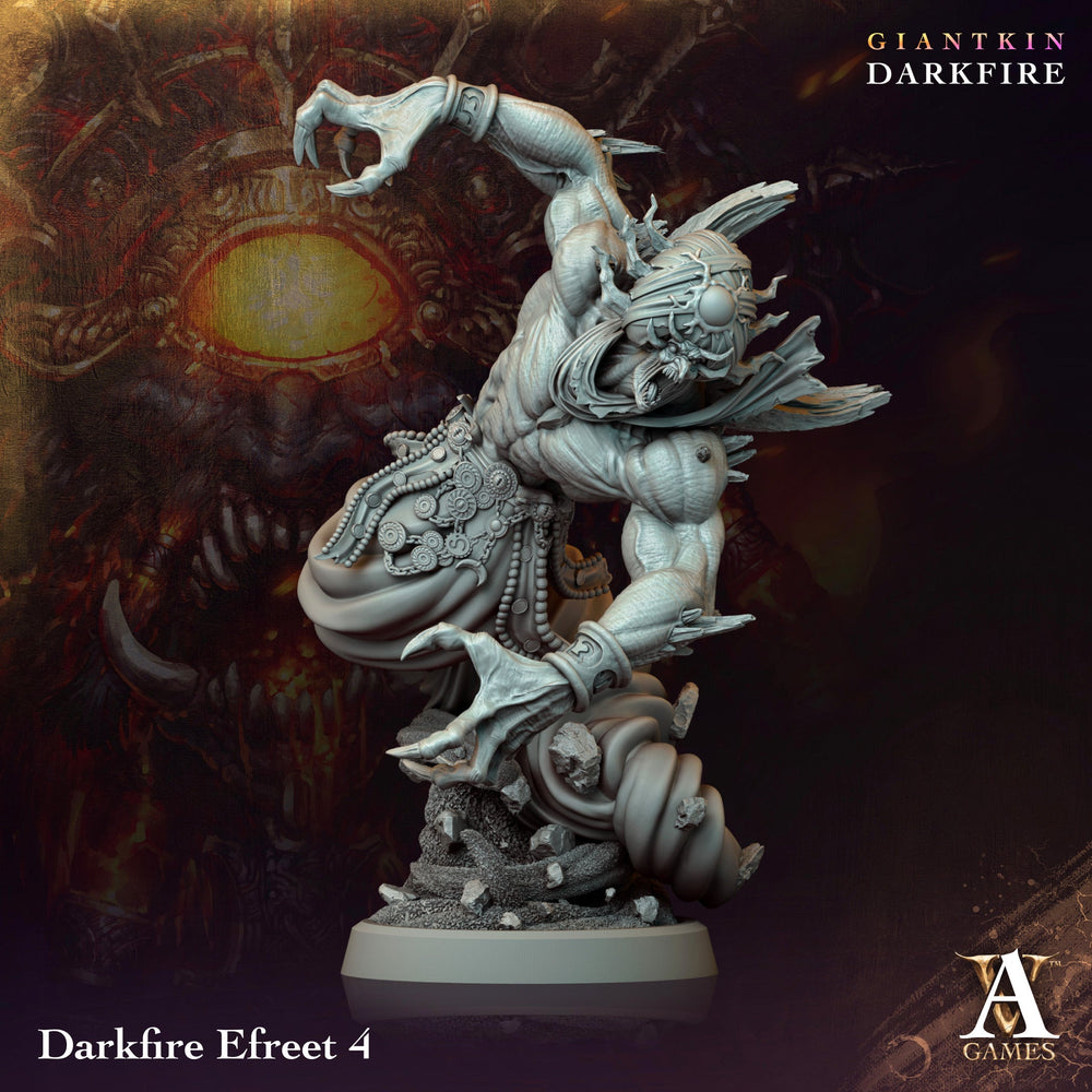 3D Printed Archvillain Games Darkfire Efreet Giantkin Darkfire 28 32mm D&D (Online Only)