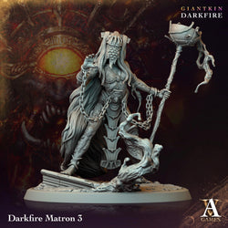 3D Printed Archvillain Games Darkfire Matron Giantkin Darkfire Archvillain Society Vol. XXXIV 28 32mm D&D (Online Only)