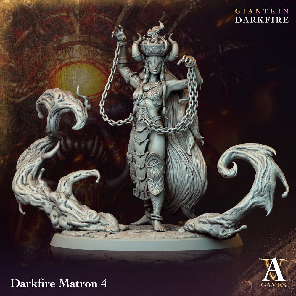 3D Printed Archvillain Games Darkfire Matron Giantkin Darkfire Archvillain Society Vol. XXXIV 28 32mm D&D (Online Only)