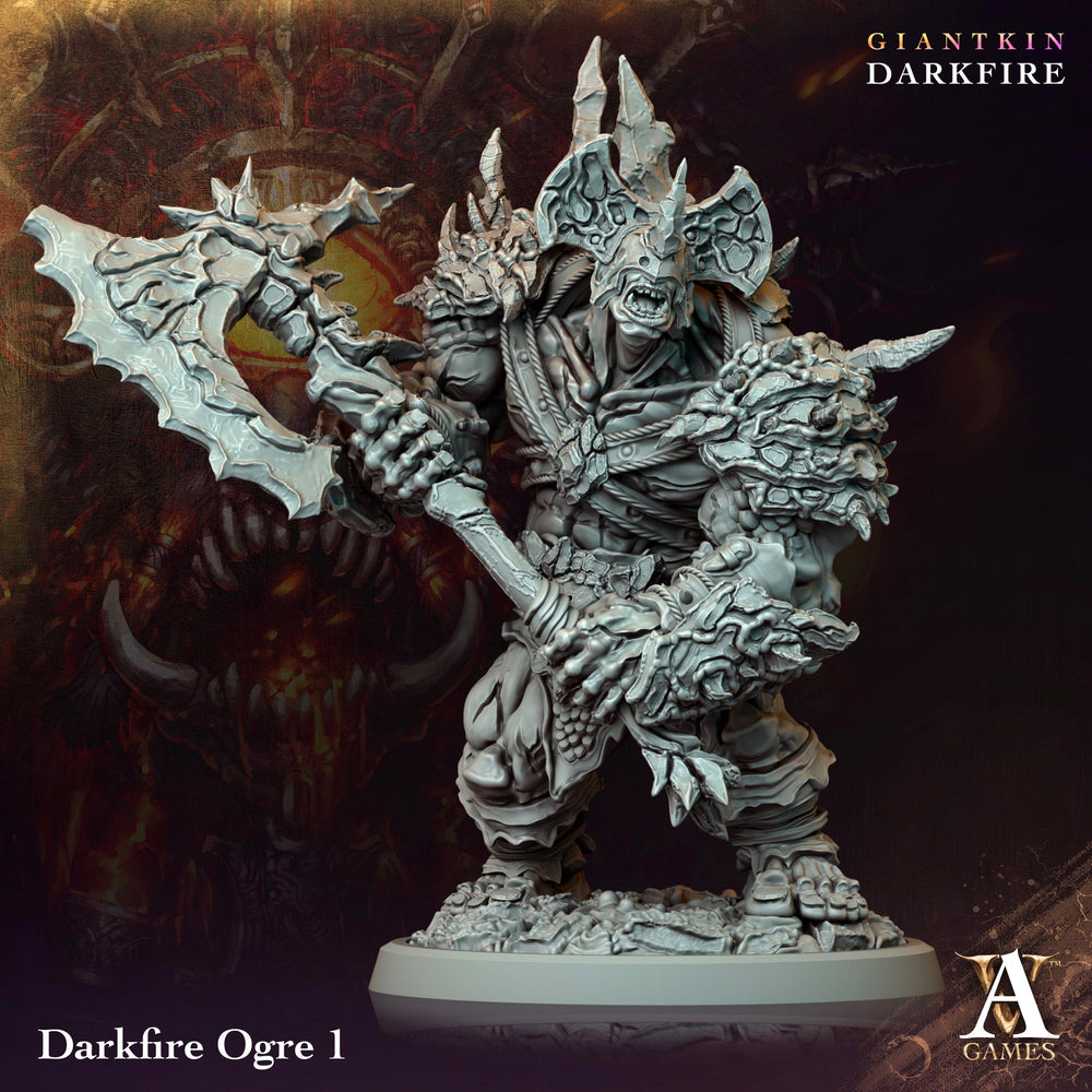 3D Printed Archvillain Games Darkfire Ogre Giantkin Darkfire Archvillain Society Vol. XXXIV 28 32mm D&D (Online Only)
