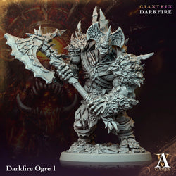 3D Printed Archvillain Games Darkfire Ogre Giantkin Darkfire Archvillain Society Vol. XXXIV 28 32mm D&D (Online Only)