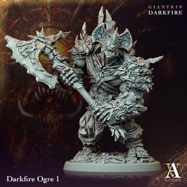 3D Printed Archvillain Games Darkfire Ogre Giantkin Darkfire Archvillain Society Vol. XXXIV 28 32mm D&D (Online Only)