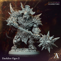 3D Printed Archvillain Games Darkfire Ogre Giantkin Darkfire Archvillain Society Vol. XXXIV 28 32mm D&D (Online Only)