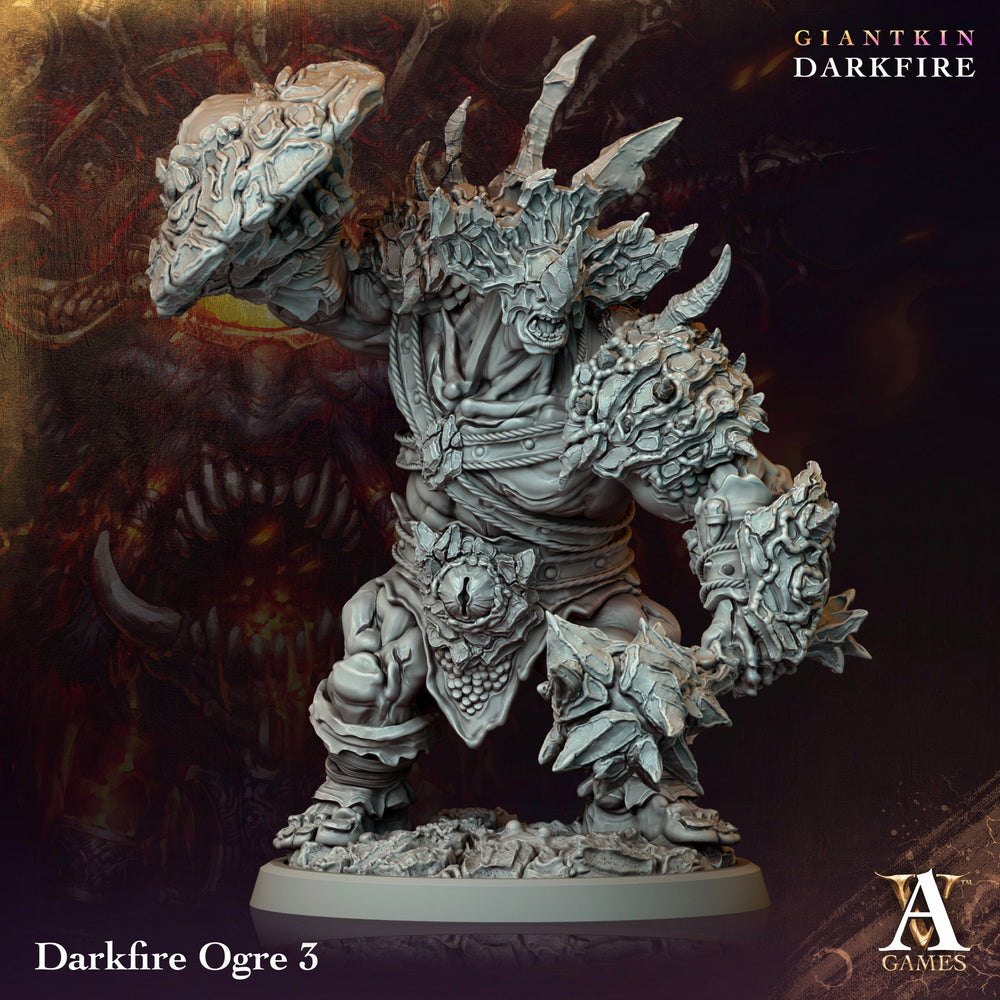 3D Printed Archvillain Games Darkfire Ogre Giantkin Darkfire Archvillain Society Vol. XXXIV 28 32mm D&D (Online Only)